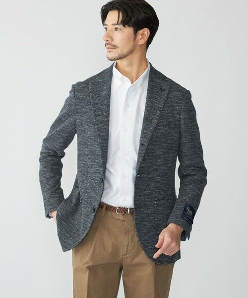 SHIPS / シップス テーラードジャケット | SHIPS: LANIFICIO ROMA メランジ ジャージー ジャケット | 詳細2