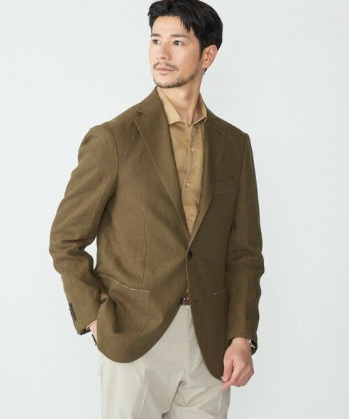 SHIPS / シップス テーラードジャケット | SHIPS: リネン ソリッド シャツ ジャケット | 詳細20