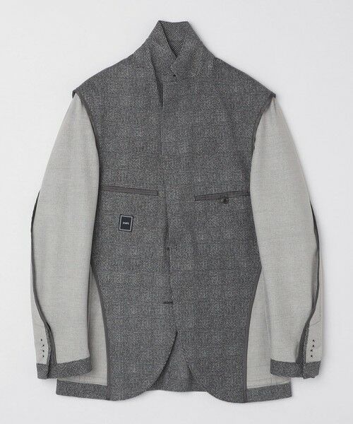 SHIPS / シップス テーラードジャケット | SHIPS: ジャージー ハウンドトゥース プリント ライト ジャケット | 詳細10