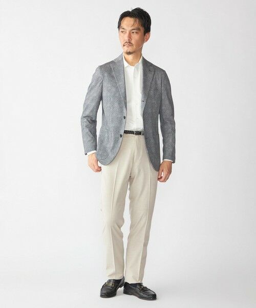 SHIPS / シップス テーラードジャケット | SHIPS: ジャージー ハウンドトゥース プリント ライト ジャケット | 詳細4