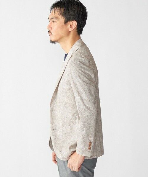 SHIPS / シップス テーラードジャケット | SHIPS: ジャージー ヘリンボーン プリント ライト ジャケット | 詳細1