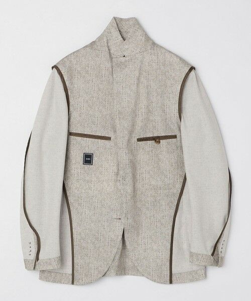 SHIPS / シップス テーラードジャケット | SHIPS: ジャージー ヘリンボーン プリント ライト ジャケット | 詳細10