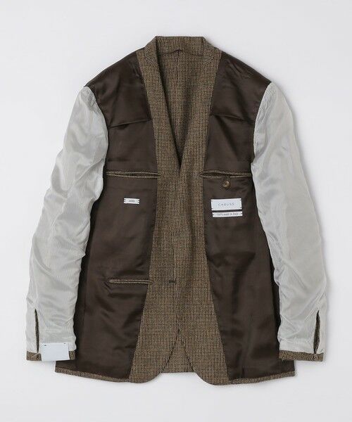 SHIPS / シップス テーラードジャケット | 【SHIPS別注】CARUSO: AIDA ハウンドトゥース ツイード ジャケット | 詳細10