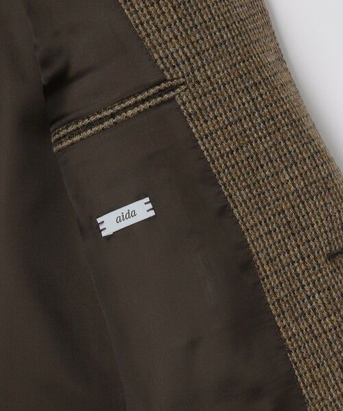 SHIPS / シップス テーラードジャケット | 【SHIPS別注】CARUSO: AIDA ハウンドトゥース ツイード ジャケット | 詳細15