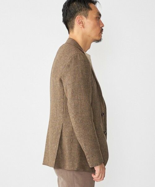 SHIPS / シップス テーラードジャケット | 【SHIPS別注】CARUSO: AIDA ハウンドトゥース ツイード ジャケット | 詳細3