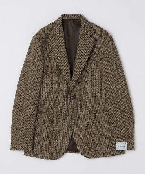 SHIPS / シップス テーラードジャケット | 【SHIPS別注】CARUSO: AIDA ハウンドトゥース ツイード ジャケット | 詳細8