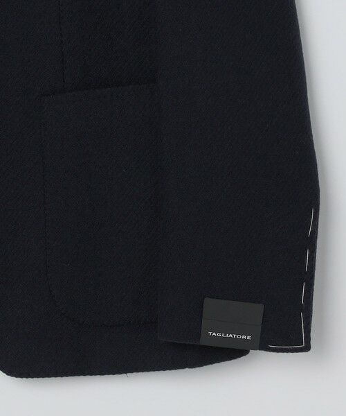 SHIPS / シップス テーラードジャケット | TAGLIATORE: ウール ネイビー ソリッド ジャケット | 詳細3