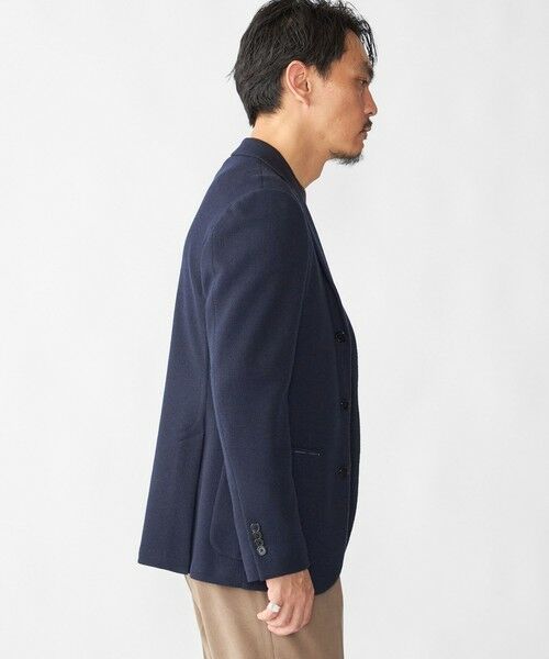 SHIPS / シップス テーラードジャケット | SHIPS: LANIFICIO ROMA ネイビー ソリッド ジャケット | 詳細3