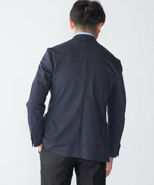 SHIPS / シップス テーラードジャケット | SHIPS: カネマサファブリック ジャージー プリント ハウンドトゥース ジャケット | 詳細2