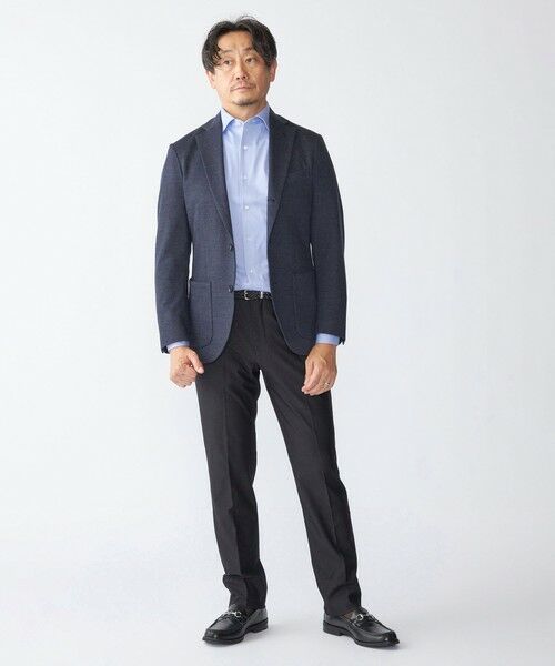 SHIPS / シップス テーラードジャケット | SHIPS: カネマサファブリック ジャージー プリント ハウンドトゥース ジャケット | 詳細4