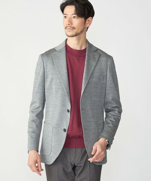 SHIPS / シップス テーラードジャケット | SHIPS: 〈手洗い可能〉ラミー ジャージー ジャケット(グレー系)