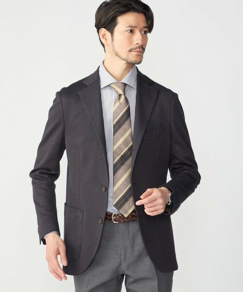 SHIPS / シップス テーラードジャケット | SHIPS: 〈手洗い可能〉ラミー ジャージー ジャケット(ブラウン)