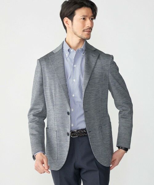 SHIPS / シップス テーラードジャケット | SHIPS: 〈手洗い可能〉ラミー ジャージー ジャケット(コバルトブルー)