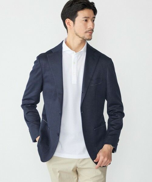 SHIPS / シップス テーラードジャケット | SHIPS: 〈手洗い可能〉ラミー ジャージー ジャケット(ネイビー)