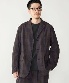 SHIPS / シップス テーラードジャケット | SHIPS: 〈セットアップ対応〉ダークトーン チェック コットン シャツ ジャケット
