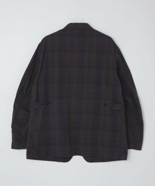 SHIPS / シップス テーラードジャケット | SHIPS: 〈セットアップ対応〉ダークトーン チェック コットン シャツ ジャケット | 詳細20