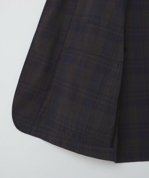 SHIPS / シップス テーラードジャケット | SHIPS: 〈セットアップ対応〉ダークトーン チェック コットン シャツ ジャケット | 詳細21