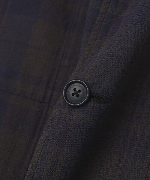 SHIPS / シップス テーラードジャケット | SHIPS: 〈セットアップ対応〉ダークトーン チェック コットン シャツ ジャケット | 詳細25