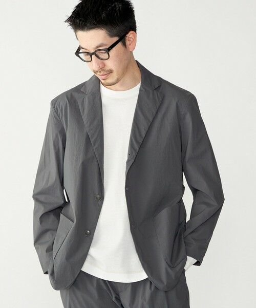 SHIPS / シップス テーラードジャケット | SHIPS: 〈セットアップ対応・手洗い可能・撥水加工〉ライト ナイロン テーラードジャケット | 詳細4