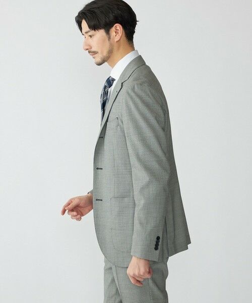 SHIPS / シップス テーラードジャケット | SHIPS:〈セットアップ対応〉ウォッシャブル セットアップ ハウンドトゥース ジャケット | 詳細3