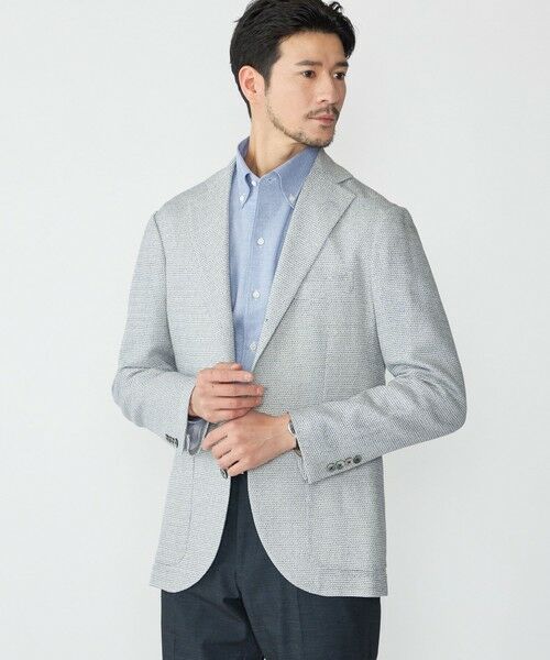 SHIPS / シップス テーラードジャケット | SHIPS: メッシュ メランジ ジャケット(ライトブルー)