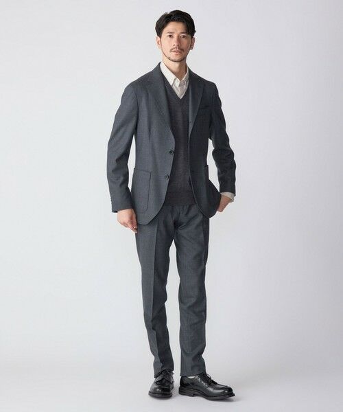 SHIPS / シップス テーラードジャケット | SHIPS:〈セットアップ対応/手洗い可能〉 バーズアイ ジャケット | 詳細3