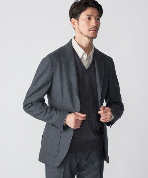 SHIPS / シップス テーラードジャケット | SHIPS:〈セットアップ対応/手洗い可能〉 バーズアイ ジャケット | 詳細4