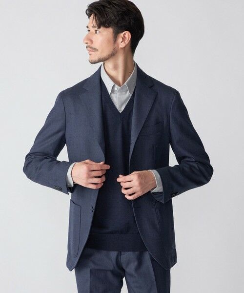 SHIPS / シップス テーラードジャケット | SHIPS:〈セットアップ対応/手洗い可能〉 バーズアイ ジャケット | 詳細27