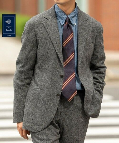 SHIPS / シップス テーラードジャケット | SHIPS:〈FUNCTION〉〈セットアップ対応〉ホームスパン ジャケット | 詳細2