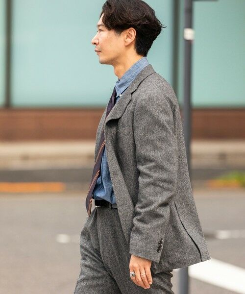 SHIPS / シップス テーラードジャケット | SHIPS:〈FUNCTION〉〈セットアップ対応〉ホームスパン ジャケット | 詳細3