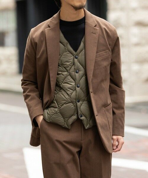 SHIPS / シップス テーラードジャケット | SHIPS:〈手洗い可能〉トリコット コーデュロイ ジャケット (セットアップ対応) | 詳細7