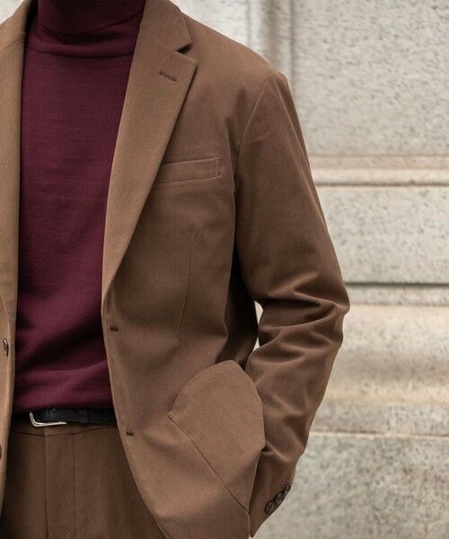 SHIPS / シップス テーラードジャケット | SHIPS:〈手洗い可能〉トリコット コーデュロイ ジャケット (セットアップ対応) | 詳細10