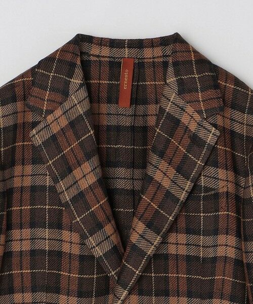 SHIPS / シップス テーラードジャケット | ernesto: リネン ツイード タータンチェック ジャケット | 詳細1