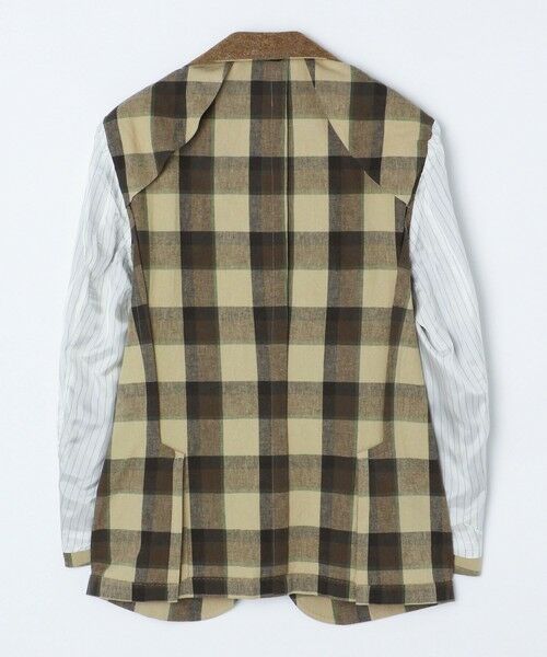 SHIPS / シップス テーラードジャケット | 【SHIPS別注】Errico Formicola: ブラウンカラー マドラスチェック ジャケット | 詳細3