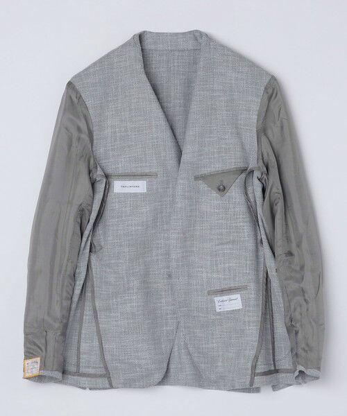 SHIPS / シップス テーラードジャケット | TAGLIATORE: メランジ グレー ホップサック ジャケット | 詳細11