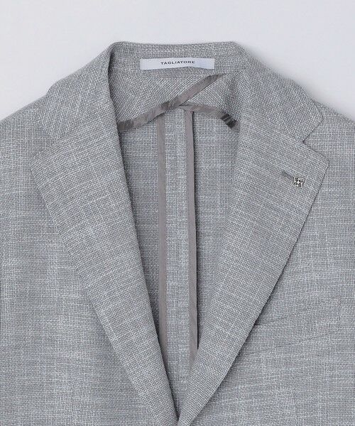 SHIPS / シップス テーラードジャケット | TAGLIATORE: メランジ グレー ホップサック ジャケット | 詳細13