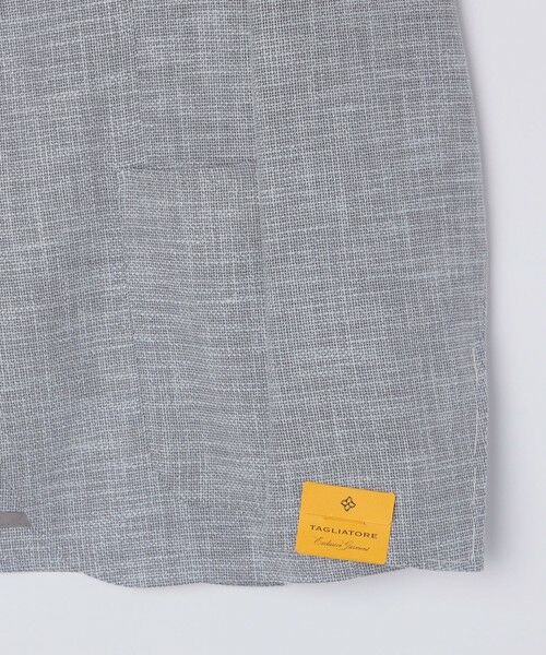SHIPS / シップス テーラードジャケット | TAGLIATORE: メランジ グレー ホップサック ジャケット | 詳細15