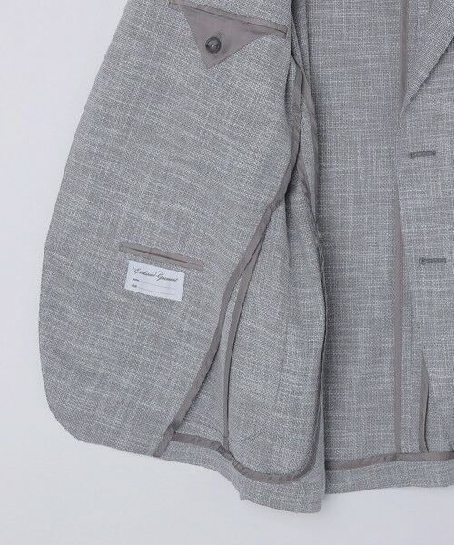 SHIPS / シップス テーラードジャケット | TAGLIATORE: メランジ グレー ホップサック ジャケット | 詳細16