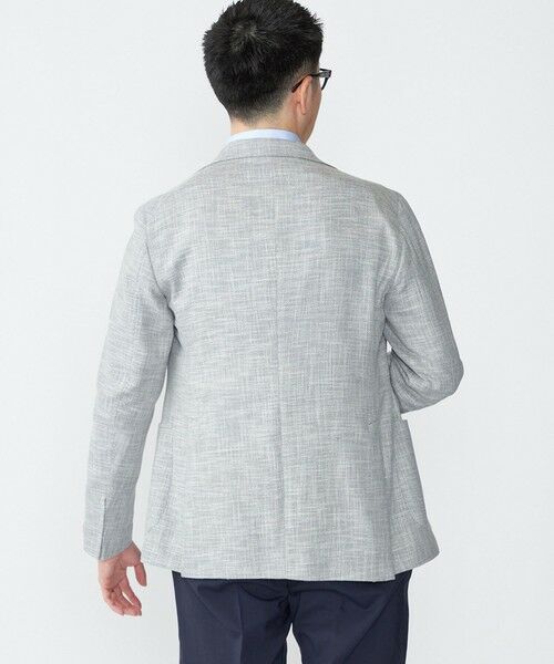SHIPS / シップス テーラードジャケット | TAGLIATORE: メランジ グレー ホップサック ジャケット | 詳細3