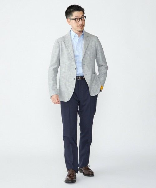 SHIPS / シップス テーラードジャケット | TAGLIATORE: メランジ グレー ホップサック ジャケット | 詳細5