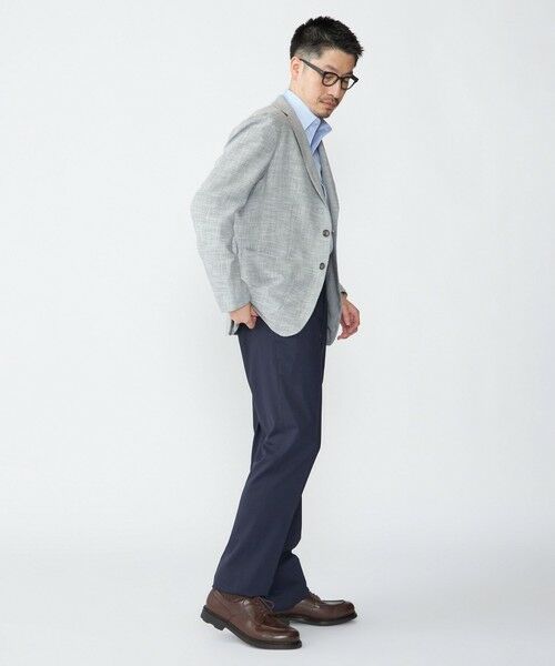 SHIPS / シップス テーラードジャケット | TAGLIATORE: メランジ グレー ホップサック ジャケット | 詳細8