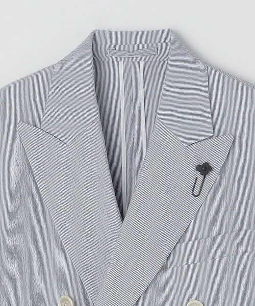 SHIPS / シップス テーラードジャケット | LARDINI: ROMA シアサッカー ダブルブレステッド ジャケット | 詳細4