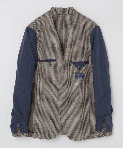 SHIPS / シップス テーラードジャケット | BREUER: ジーロング ハウンドトゥース ジャケット | 詳細2