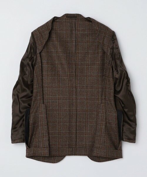 SHIPS / シップス テーラードジャケット | 【SHIPS別注】CARUSO: AIDA ワイドラペル ウール ツイード チェック ジャケット | 詳細12