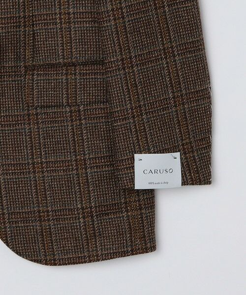 SHIPS / シップス テーラードジャケット | 【SHIPS別注】CARUSO: AIDA ワイドラペル ウール ツイード チェック ジャケット | 詳細14