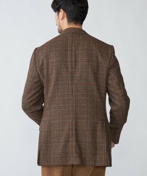 SHIPS / シップス テーラードジャケット | 【SHIPS別注】CARUSO: AIDA ワイドラペル ウール ツイード チェック ジャケット | 詳細3