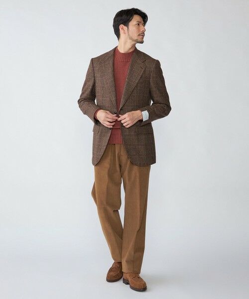 SHIPS / シップス テーラードジャケット | 【SHIPS別注】CARUSO: AIDA ワイドラペル ウール ツイード チェック ジャケット | 詳細5