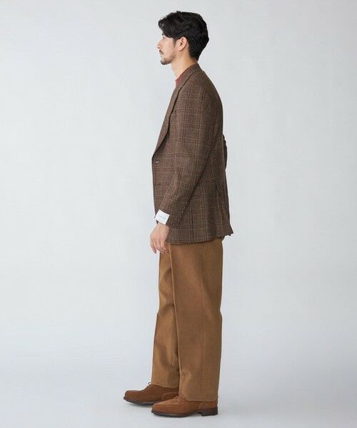 SHIPS / シップス テーラードジャケット | 【SHIPS別注】CARUSO: AIDA ワイドラペル ウール ツイード チェック ジャケット | 詳細6