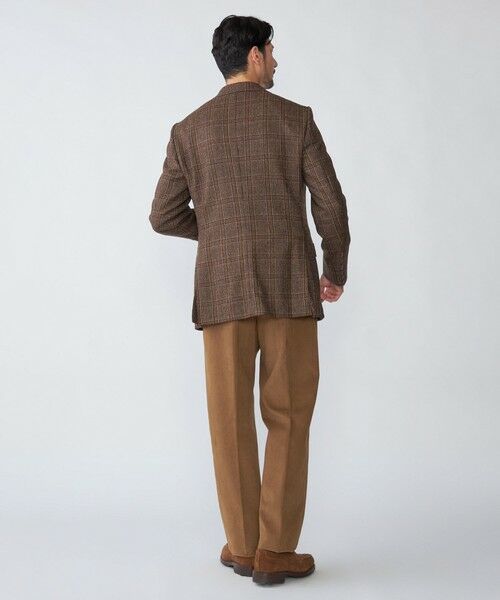 SHIPS / シップス テーラードジャケット | 【SHIPS別注】CARUSO: AIDA ワイドラペル ウール ツイード チェック ジャケット | 詳細7