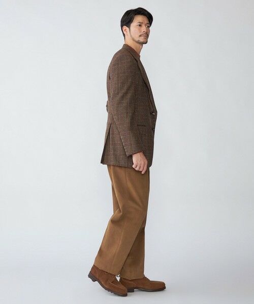 SHIPS / シップス テーラードジャケット | 【SHIPS別注】CARUSO: AIDA ワイドラペル ウール ツイード チェック ジャケット | 詳細8
